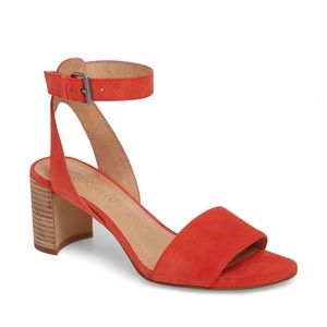Madewell Claudia Sandal in Red Suede